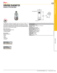 Thumbnail of document Data Sheet - VBT-1 Vibration Transmitter